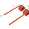 Pick-up fjeder - - - Længde:142mm, Bredde:75mm, Ø5.5mm - Passer til Kemper, Krone, Strautmann Passer til: 9381580