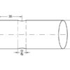 Frontlæssetand - Lige 1400mm, (Stjerne) Passer til: 55000180