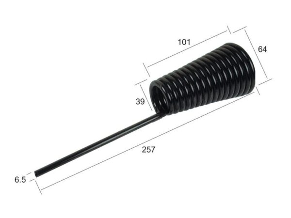 Rivefjeder - - - Længde:257mm, Bredde:64mm, Ø6.5mm - Passer til Bamford Passer til: CE435
