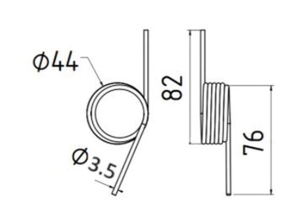 Rivefjeder - - - Længde:117mm, Bredde Ø3.5mm - Passer til Centrac Passer til: 328/MAT991