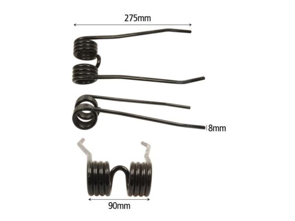 Rivefjeder - - - Længde:275mm, Bredde:90mm, Ø8mm - Passer til Centrac Passer til: 325/MAT992