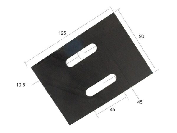 Skrabeplade 125x90x3mm Passer til: C648921
