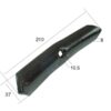 Spids (vendbar) 210x40x8mm