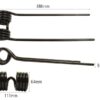 Rivefjeder - - - Længde:386mm, Bredde:111mm, Ø9.5mm - Passer til Kuhn Passer til: 57601100