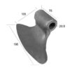 Slagle (Hammer), Topbredde mm: 76mm, Nederste bredde mm: 196mm, Hul Ø: 20.5mm, Radius 109mm - Passer til Perfect