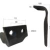 Rotorharvetand 110x15x314mm Højre. Hulafstand: 60mm. Hul Ø 20.5mm. Passer tilFeraboli (SKH & MF).