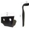 Rotorharvetand 110x15x314mm Venstre. Hulafstand: 60mm. Hul Ø 20.5mm. Passer tilFeraboli (SKH & MF).