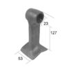 Slagle (Hammer), Topbredde mm: 32mm, Nederste bredde mm: 53mm, Hul Ø: 23mm, Radius 110mm - Passer til McConnel Passer til: 7191320