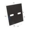 Skrabeplade 112x100x3mm Passer til: 1164529440