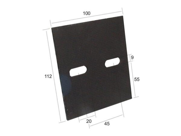 Skrabeplade 112x100x3mm Passer til: 1164529440