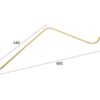Rivefjeder - Højre/Venstre - Længde:650mm, Bredde:440mm, Ø6.5mm - Passer til Vicon Passer til: 90092611
