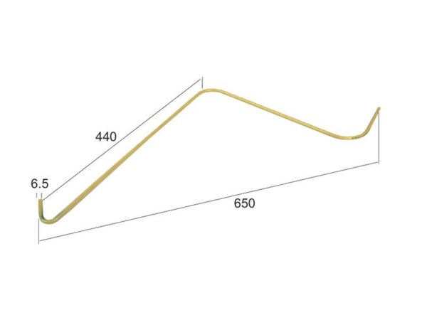 Rivefjeder - Højre/Venstre - Længde:650mm, Bredde:440mm, Ø6.5mm - Passer til Vicon Passer til: 90092611