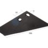 Vingeskær 290x8mm Højre Passer til: 4102
