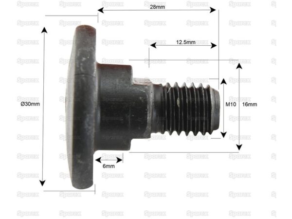 Knivboltsæt- M10x28mm - Passer til Kidd, Kuhn, Vicon Passer til: 56150100K
