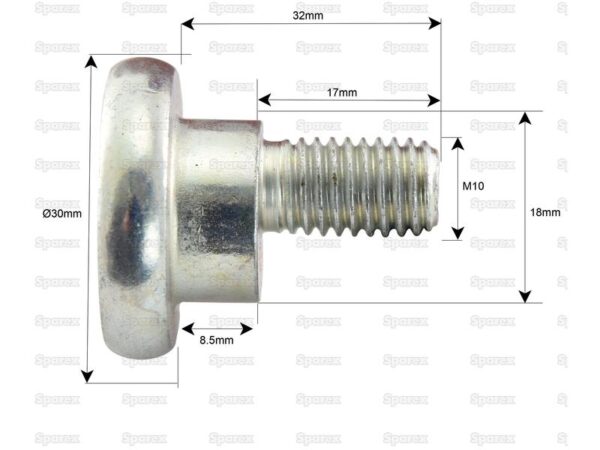 Knivboltsæt- M10x32mm - Passer til Vicon Passer til: 81160k