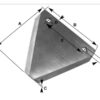 Knivblad - takket overside - 83x76x2.75mm - Hul Ø6.5mm - Hulafstand 51mm - Passer tilClaas Passer til: 6112031