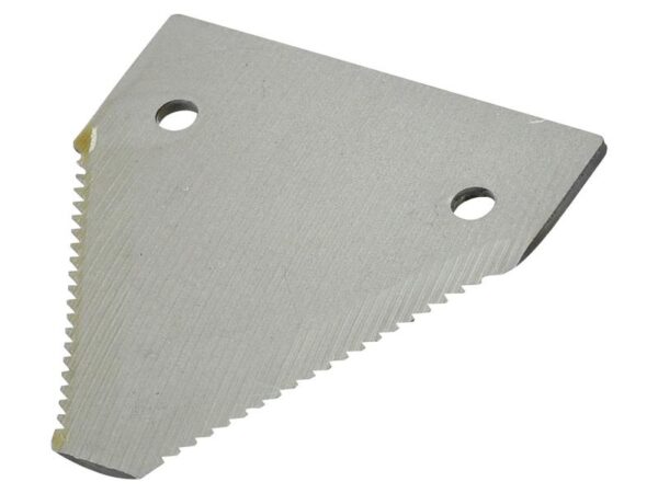 Knivblad - takket overside - 83x76x2.75mm - Hul Ø6.5mm - Hulafstand 51mm - Passer tilClaas Passer til: 6112031
