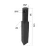 Kniv Lige - 25x25mm Højde: Hulafstand: Hul Ø: 10mm. Passer til Howard Passer til: E23374