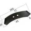 Spids (vendbar) 265x65x8mm Hulafstand 45mm