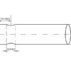 Frontlæssetand - Buet 600mm, (Rund) Passer til: 0454440