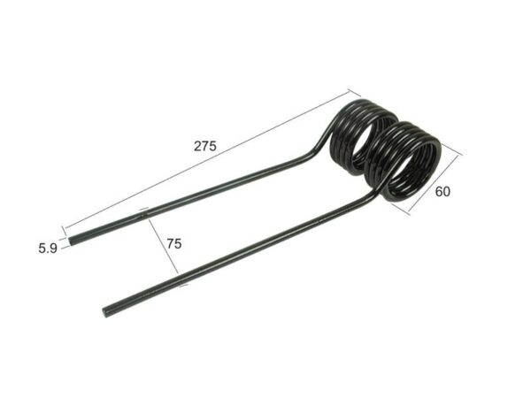 Rivefjeder - - - Længde:275mm, Bredde:75mm, Ø5.9mm - Passer til Gustin Passer til: 627662