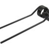 Rivefjeder - Højre - Længde:387mm, Bredde:110mm, Ø9.5mm - Passer til Kuhn, John Deere, New Holland Passer til: 58740700
