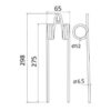 Rivefjeder - - - Længde:275mm, Bredde:65mm, Ø6.5mm - Passer til PZ Passer til: PZ69