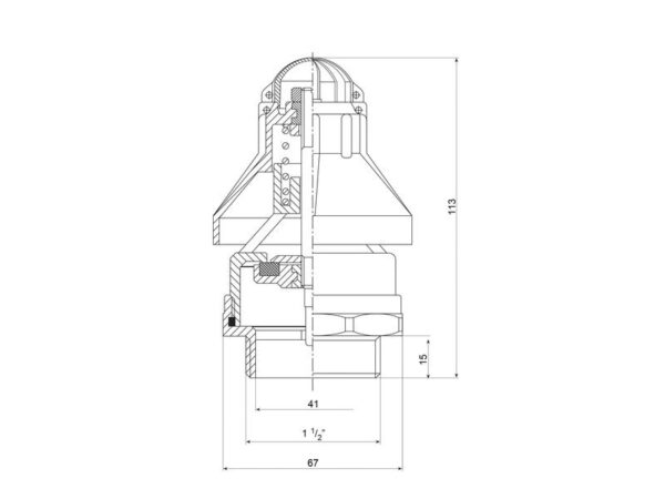 Ventil 1 1/2''