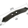 Spids (vendbar) 270x40x16mm Hulafstand 45mm Passer til: 4572431