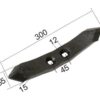 Spids (vendbar) 300x55x15mm Hulafstand 45mm