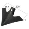 Skær 200x4mm