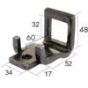 Clamp Harvetand m/fjeder 32x10mm Suitable for 50x12mm
