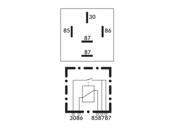 Mini Relæ 12V, 20 - 30A