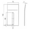 Skrabeplade 140x75x3mm Passer til: 52532130