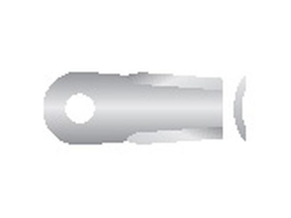 Kniv - Forsat - 112 x 50x4mm - Hul Ø18.5 x 20.5mm - Højre/Venstre - Passer til Kuhn Passer til: 56840000