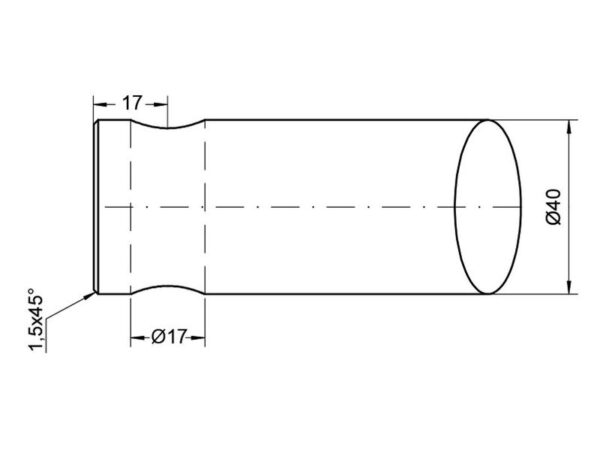 Frontlæssetand - Lige 1200mm, (Stjerne) Passer til: 10000461