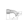 Parker Preskobling SAE 1'' x 45mm Ø 135° Flange (3000psi)