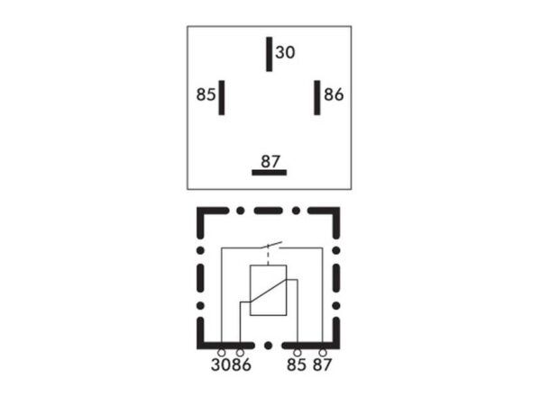 Relæ 12V, 70A Passer til: RL.74112