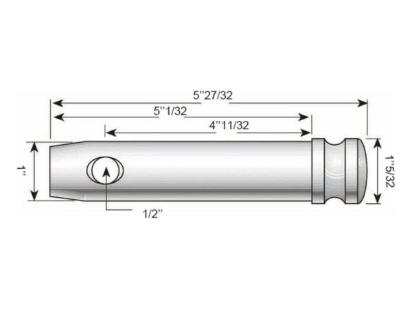Topstangsbolt 25x110mm Kat. 2 (Ø25mm)