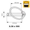 Ringsplit (rund), Stift Ø8mm x 44.5mm (500 stk. Large Bucket)