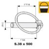 Ringsplit (rund), Stift Ø8mm x 44.5mm (500 stk. Large Bucket)