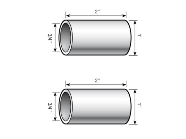 Bøsning Topstang (Kat. 2 til 1 (Ø25 til 19mm)) (Agripak 2 stk.)