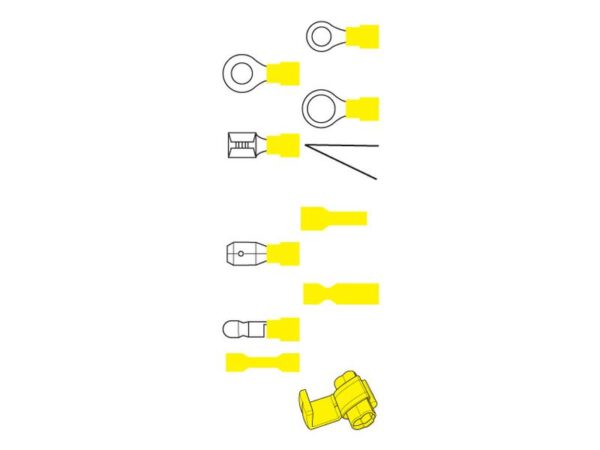 Kabelsko (øje), Standard Grip, 6.4mm, Gul (4.0 - 6.0mm)