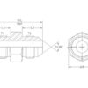 Hydraulikadapter 3/4'' SAE Han x 3/4'' JIC Han