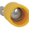 Kabelsko (flad), Standard Grip - Hun, 6.3mm, Gul (4.0 - 6.0mm) (Agripak 25 stk.)