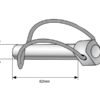 Låsesplit Stabilisator, Stift Ø16mm x 62mm