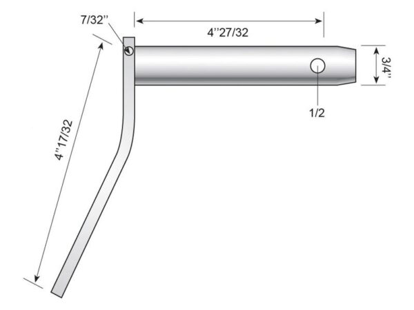 Topstangsbolt m/håndtag 19x123mm Kat.1 (Ø19mm)