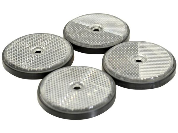 Refleks (rund) Ø61mm (hvid) (4 stk.) Agripak