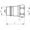 8904_pic10 Sparex Lynkobling Han 1/2'' Krop tommer x 3/4'' UNF Hun