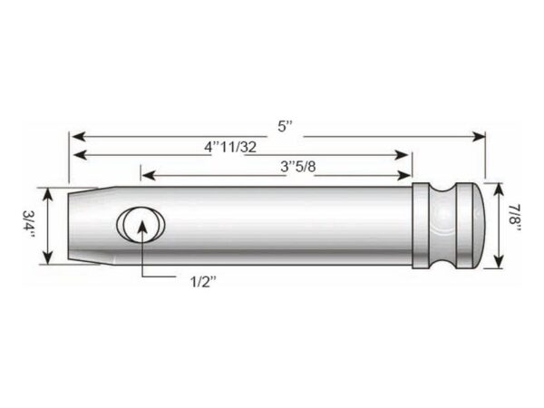 Topstangsbolt 19x76mm Kat. 1 (Ø19mm)